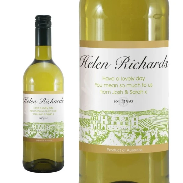Personalised Free Text Vineyard White Wine 5 Personalised Free Text Vineyard White Wine - Image 5