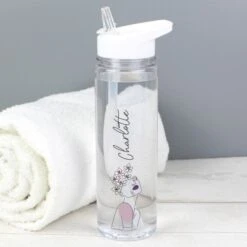 Personalised Natalia Line Art Water Bottle