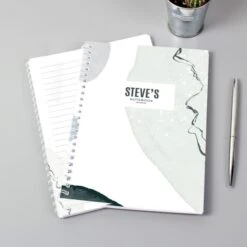 Personalised Abstract A5 Notebook
