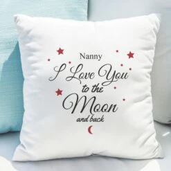 Personalised To The Moon & Back White Cushion -PERSONALISE STORE 4002020 3