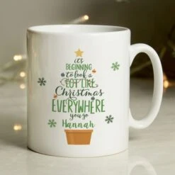 Personalised Its Beginning To Look A Lot Like Xmas Mug -PERSONALISE STORE 4003908 3