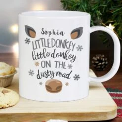 Personalised Little Donkey Plastic Mug -PERSONALISE STORE 4003920 3