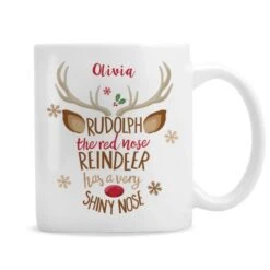 Personalised Rudolph The Red-Nosed Reindeer Mug -PERSONALISE STORE 4003924 2
