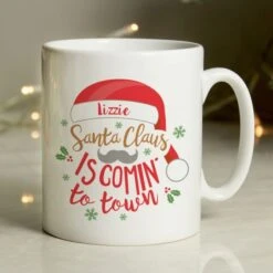 Personalised Santa Claus Is Comin To Town Mug 7 Personalised Santa Claus Is Comin To Town Mug -PERSONALISE STORE 4003928 2