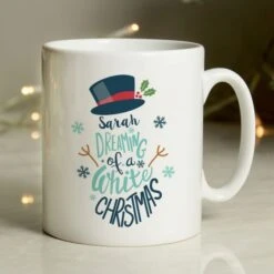 Personalised White Christmas Mug -PERSONALISE STORE 4003932 3