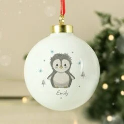 Personalised Pebbles The Penguin Bauble -PERSONALISE STORE 4004334 2
