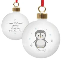 Personalised Pebbles The Penguin Bauble -PERSONALISE STORE 4004334 4