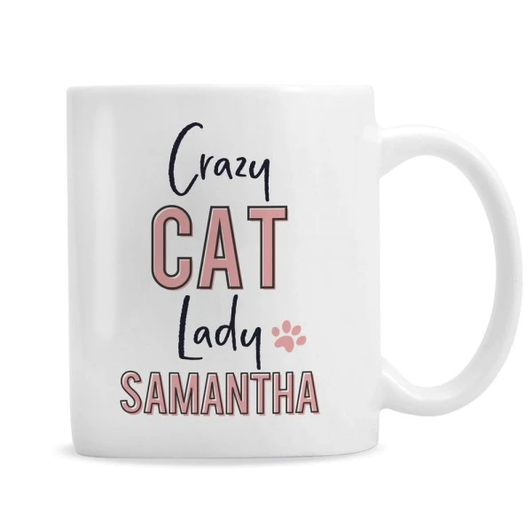 Personalised Crazy Cat Lady Mug 5 Personalised Crazy Cat Lady Mug - Image 5