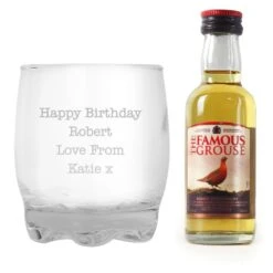 Personalised Free Text Tumbler And Whiskey Miniature Set -PERSONALISE STORE 4004545 3