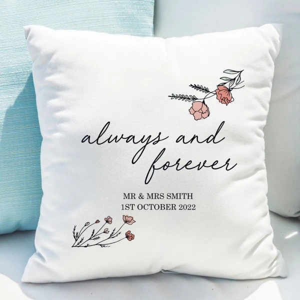 Personalised Always And Forever Cushion 1 Personalised Always And Forever Cushion