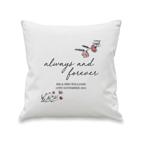 Personalised Always And Forever Cushion 2 Personalised Always And Forever Cushion - Image 2