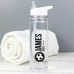 Personalised Football Badge Water Bottle -PERSONALISE STORE 4004599 2
