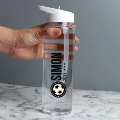 Personalised Football Badge Water Bottle -PERSONALISE STORE 4004599 3