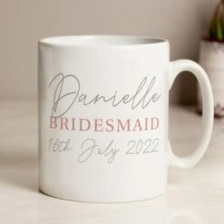 Personalised Grey & Blush Mug 8 Personalised Grey & Blush Mug -PERSONALISE STORE 4004612 3