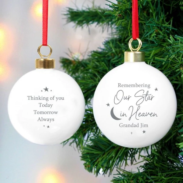Personalised Our Star In Heaven Bauble 1 Personalised Our Star In Heaven Bauble