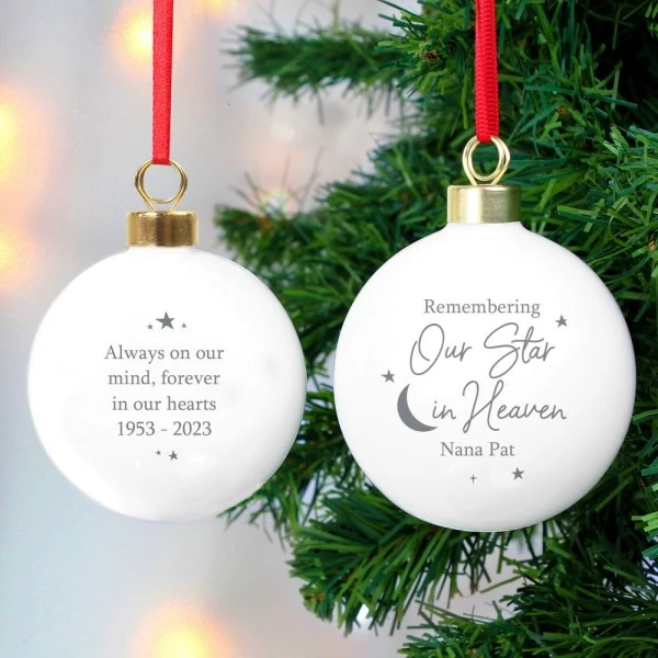 Personalised Our Star In Heaven Bauble 2 Personalised Our Star In Heaven Bauble - Image 2