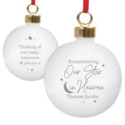 Personalised Our Star In Heaven Bauble 7 Personalised Our Star In Heaven Bauble -PERSONALISE STORE 4004751 3