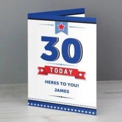 Personalised Birthday Star Card -PERSONALISE STORE gc00456 2