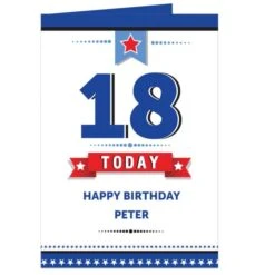 Personalised Birthday Star Card -PERSONALISE STORE gc00456 5