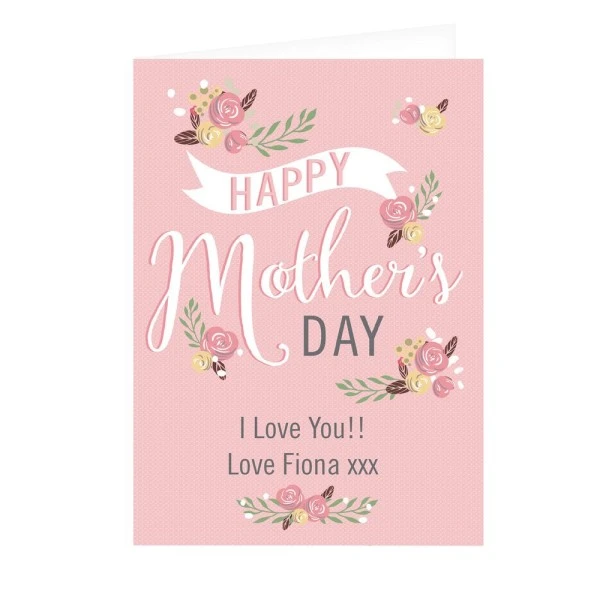 Personalised Floral Bouquet Mother's Day Card 2 Personalised Floral Bouquet Mother's Day Card - Image 2