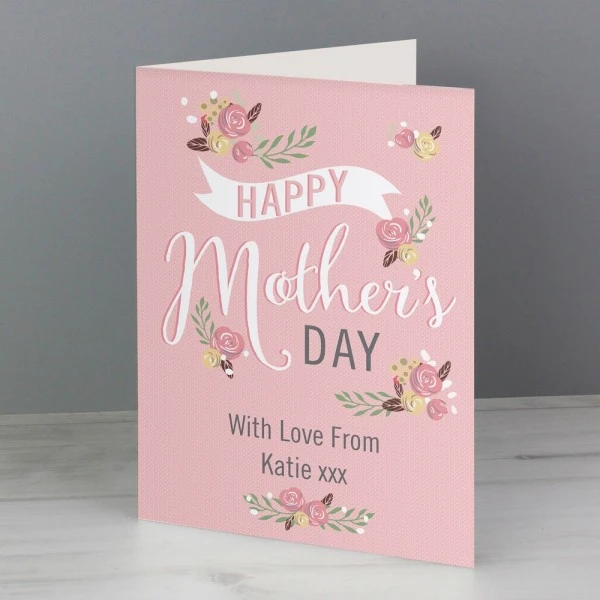 Personalised Floral Bouquet Mother's Day Card 3 Personalised Floral Bouquet Mother's Day Card - Image 3