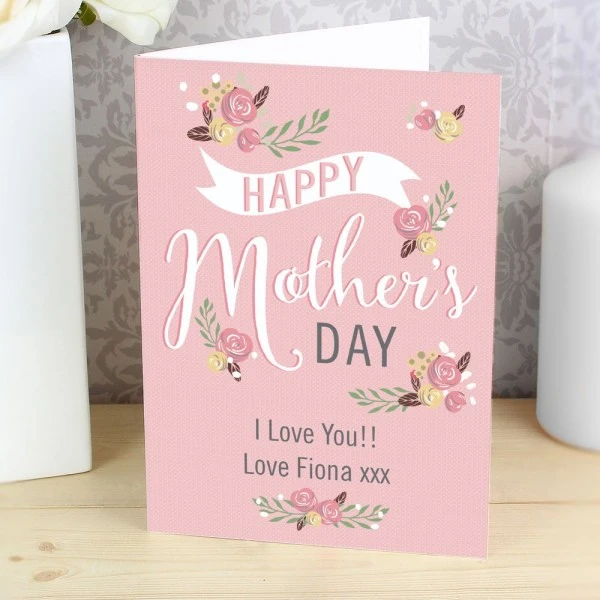 Personalised Floral Bouquet Mother's Day Card 5 Personalised Floral Bouquet Mother's Day Card - Image 5