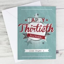 Personalised 50s Retro Card -PERSONALISE STORE gc00546 5
