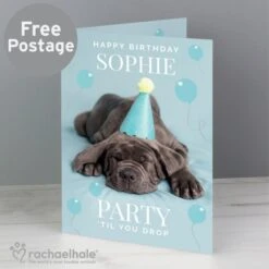 Personalised Rachael Hale "Party "Til You Drop" Card