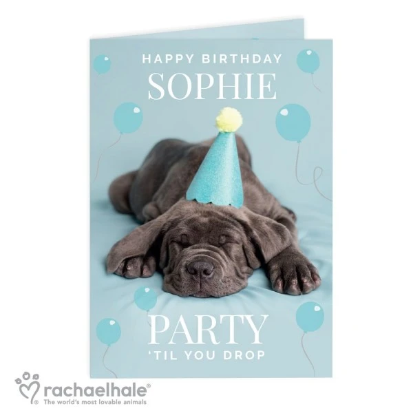 Personalised Rachael Hale "Party "Til You Drop" Card 2 Personalised Rachael Hale "Party "Til You Drop" Card - Image 2