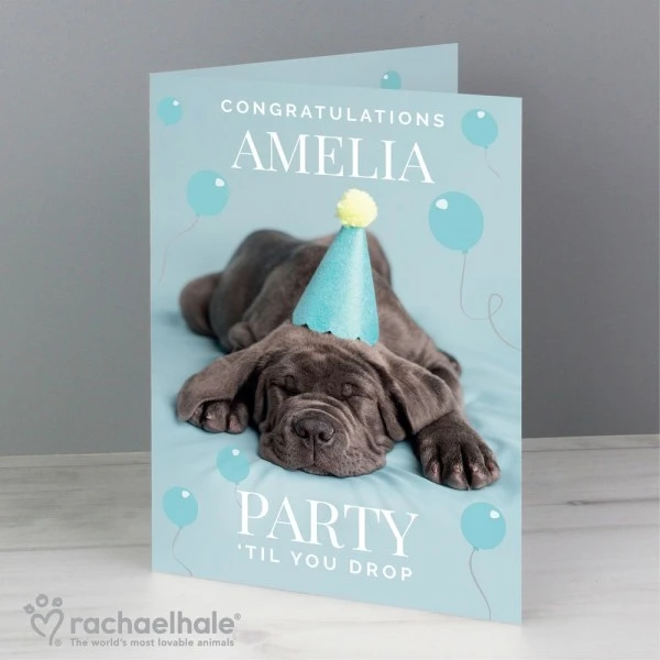 Personalised Rachael Hale "Party "Til You Drop" Card 5 Personalised Rachael Hale "Party "Til You Drop" Card - Image 5