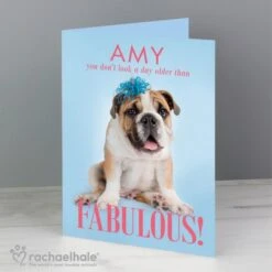 Personalised Rachael Hale Fabulous Birthday Card -PERSONALISE STORE gc00559 3