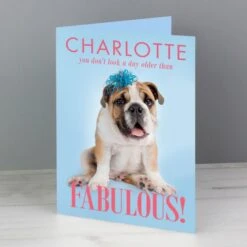 Personalised Rachael Hale Fabulous Birthday Card -PERSONALISE STORE gc00559 6