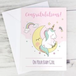 Personalised Baby Unicorn Card -PERSONALISE STORE gc00570 4
