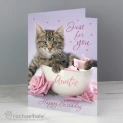 Personalised Rachael Hale "Just For You" Kitten Card -PERSONALISE STORE gc00580 6