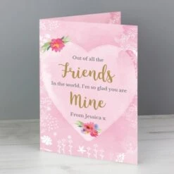Personalised Floral Watercolour Card 15 Personalised Floral Watercolour Card -PERSONALISE STORE gc00581 5