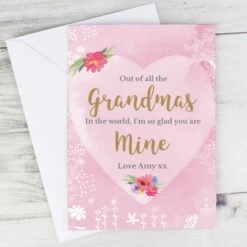 Personalised Floral Watercolour Card 16 Personalised Floral Watercolour Card -PERSONALISE STORE gc00581 6
