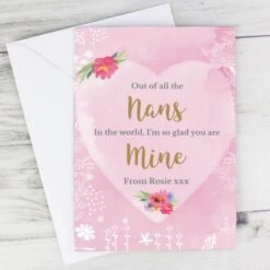 Personalised Floral Watercolour Card 18 Personalised Floral Watercolour Card -PERSONALISE STORE gc00581 8