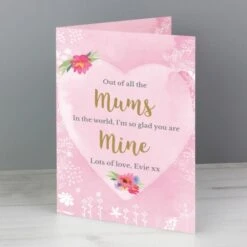 Personalised Floral Watercolour Card 19 Personalised Floral Watercolour Card -PERSONALISE STORE gc00581 9