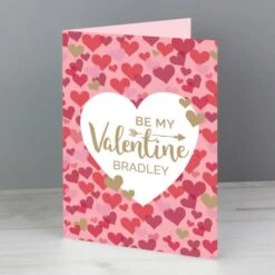 Personalised Valentine's Day Confetti Hearts Card -PERSONALISE STORE gc00623 2