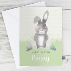 Personalised Easter Bunny Card -PERSONALISE STORE gc00633 6