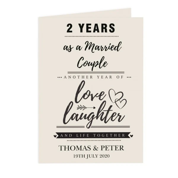 Personalised Anniversary Card 2 Personalised Anniversary Card - Image 2