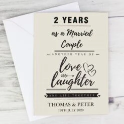 Personalised Anniversary Card 8 Personalised Anniversary Card -PERSONALISE STORE gc00648 2