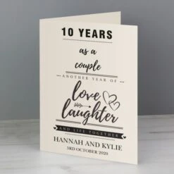Personalised Anniversary Card 9 Personalised Anniversary Card -PERSONALISE STORE gc00648 3