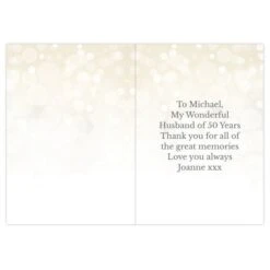 Personalised 50th Golden Anniversary Card -PERSONALISE STORE gc00660 2