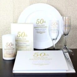Personalised 50th Golden Anniversary Card -PERSONALISE STORE gc00660 5