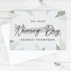 Personalised Naming Day Card -PERSONALISE STORE gc00665 3