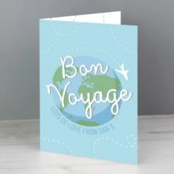 Personalised Bon Voyage Card 10 Personalised Bon Voyage Card -PERSONALISE STORE gc00668 3