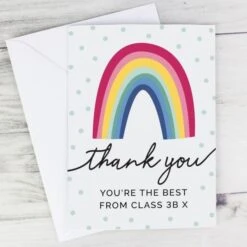 Personalised Rainbow Thank You Card 11 Personalised Rainbow Thank You Card -PERSONALISE STORE gc00670 4