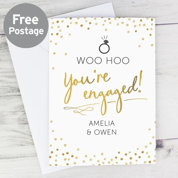 Personalised Engagement Card 1 Personalised Engagement Card