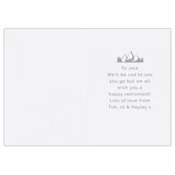 Personalised Leaving Retirement Adventure Card -PERSONALISE STORE gc00678 2